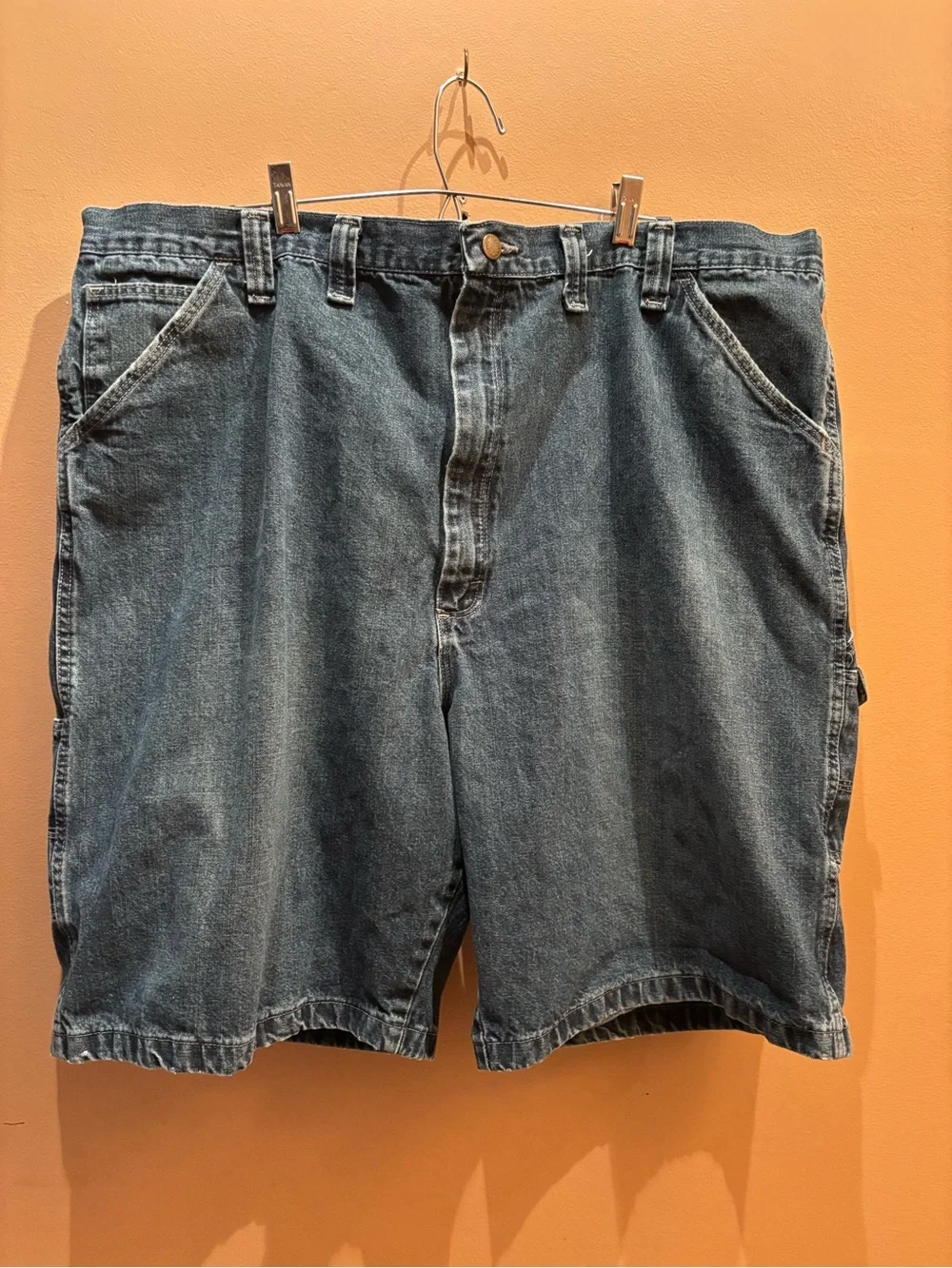 Wrangler Original Real Comfortable Utility Jean shorts denim wash Size 44